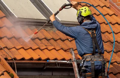 Démoussage et hydrofuge de toiture à Oroux